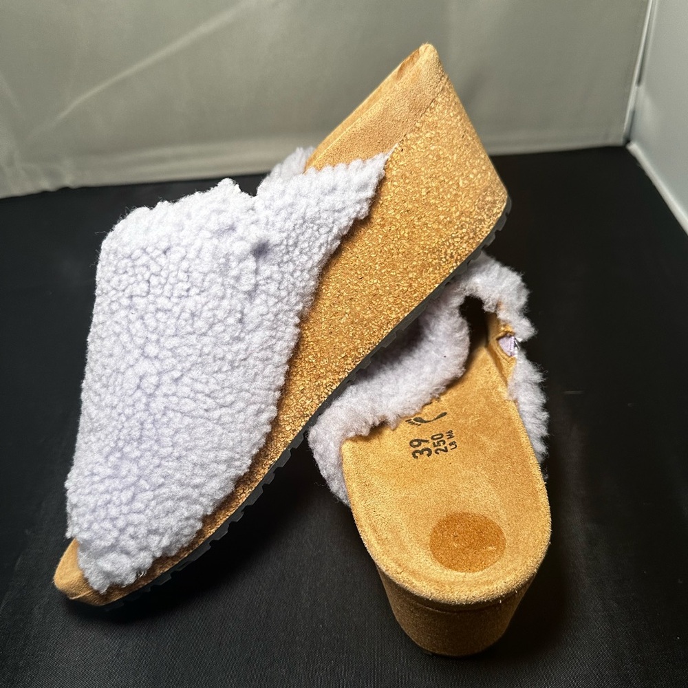 Papillio by Birkenstock Namica teddy lavender size 8-8.5